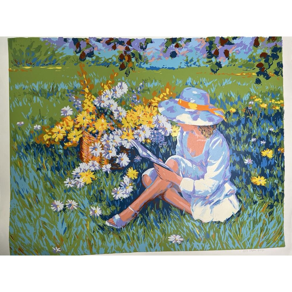 Gary Stephen George “Springtime” 39” x 30.5”Signed And Numbered Serigraph 8/225